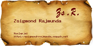 Zsigmond Rajmunda névjegykártya